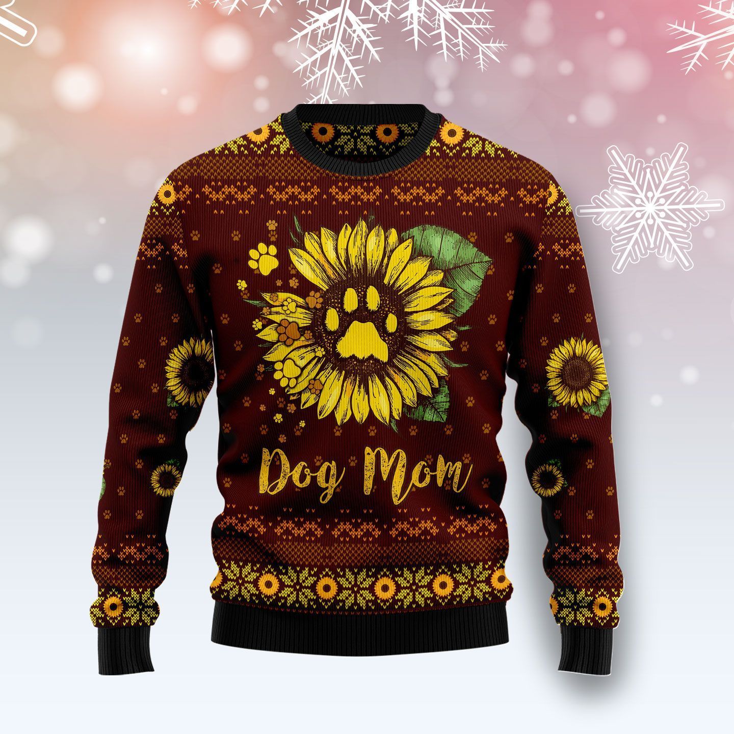 Dog Mom Christmas Ugly Christmas Sweater- Best Christmas Gifts 2023