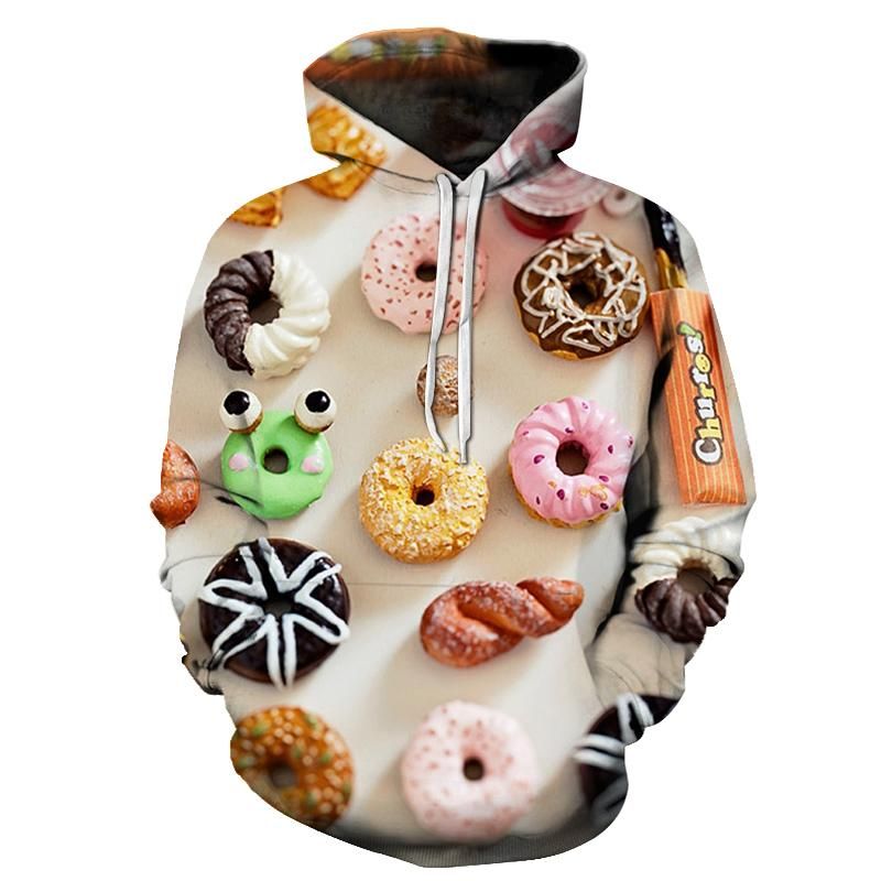 Donuts Dessert 3D Hoodie