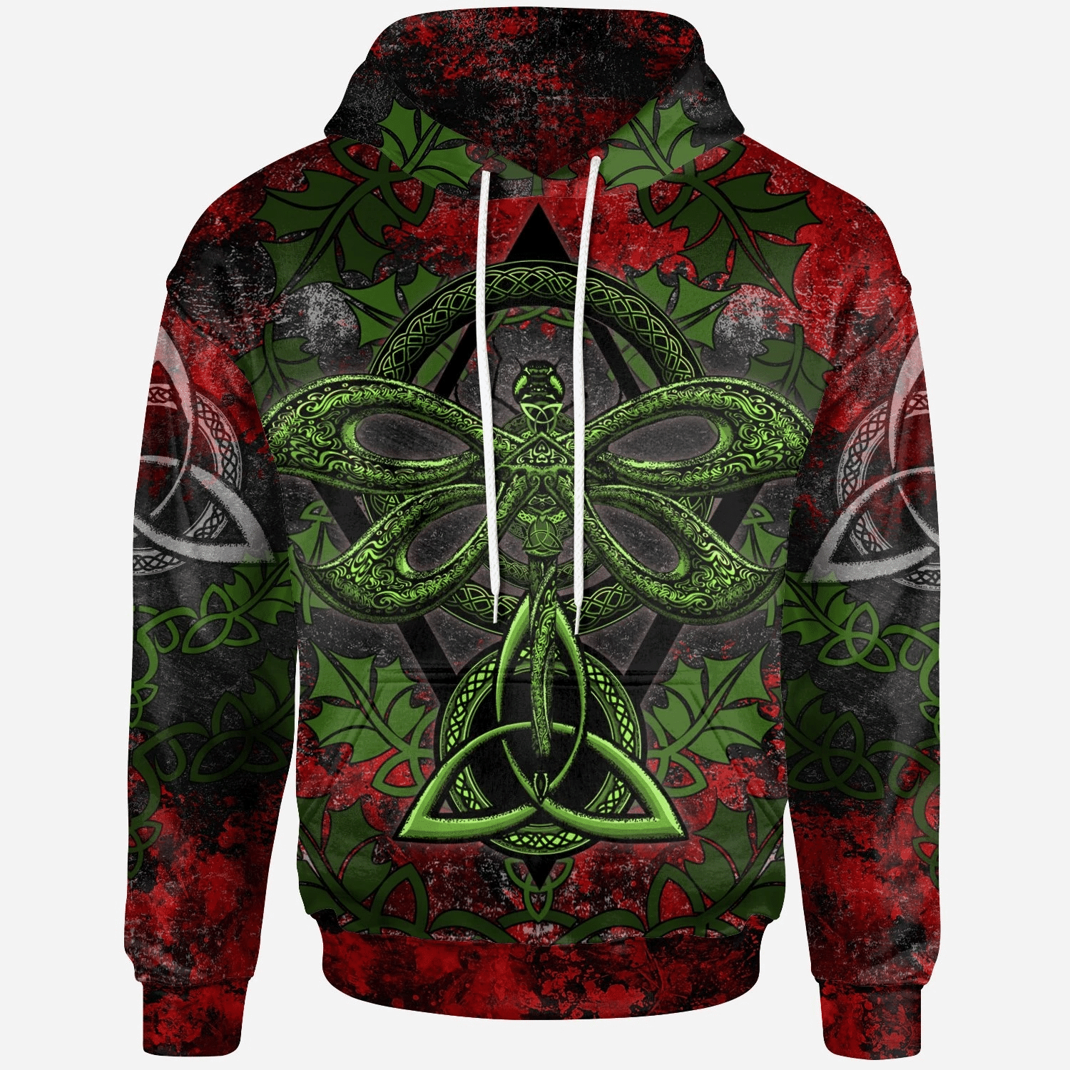 Dragonfly Irish St Patricks Day 3D Hoodie