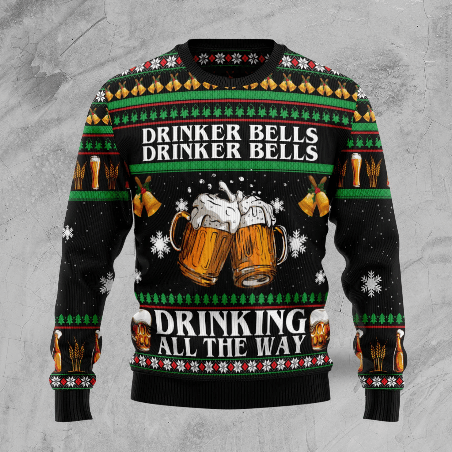 Drinker Bell Christmas Ugly Christmas Sweater- Best Christmas Gifts 2023