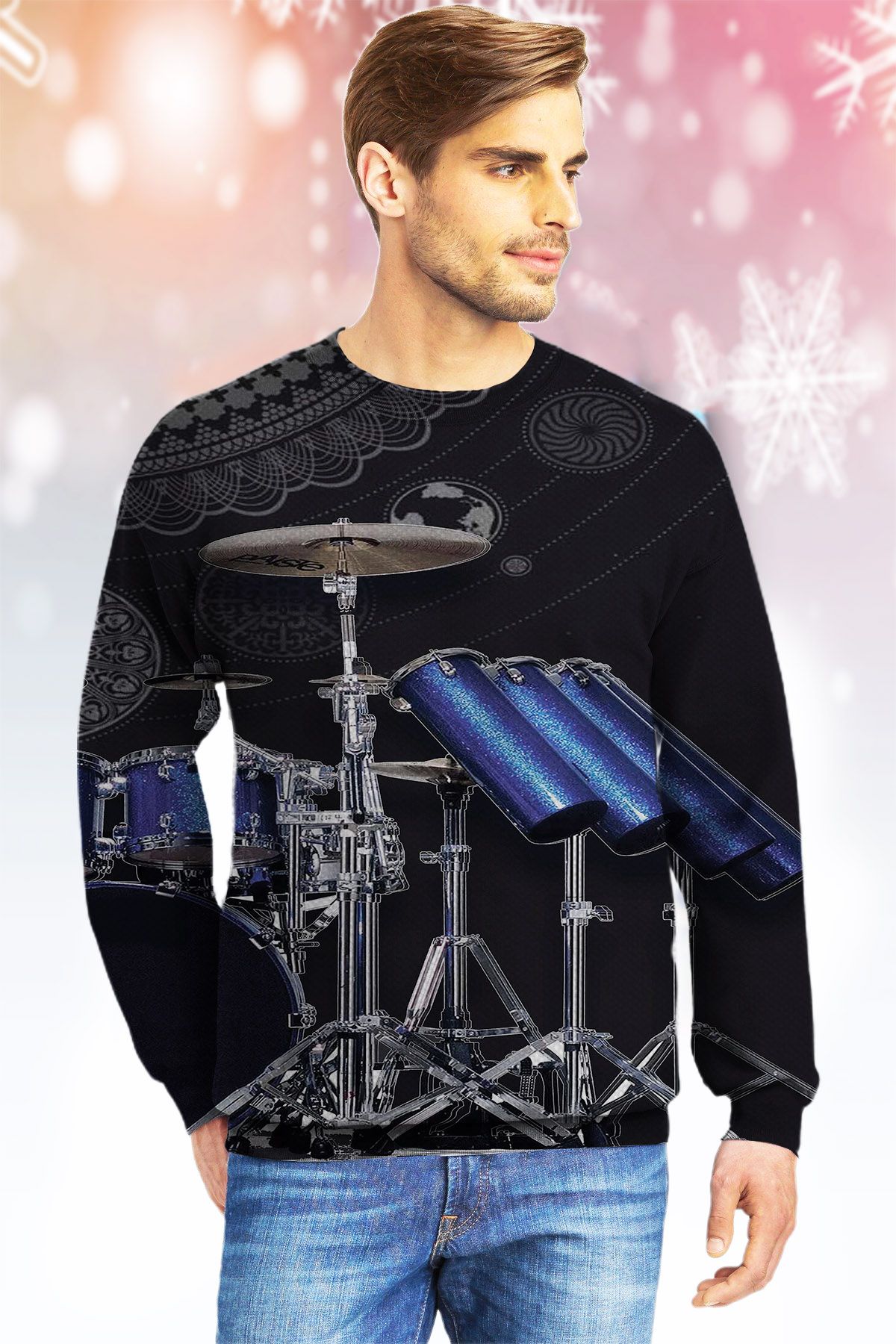 Drum LTTLJ Ugly Christmas Sweater- Best Christmas Gifts 2023