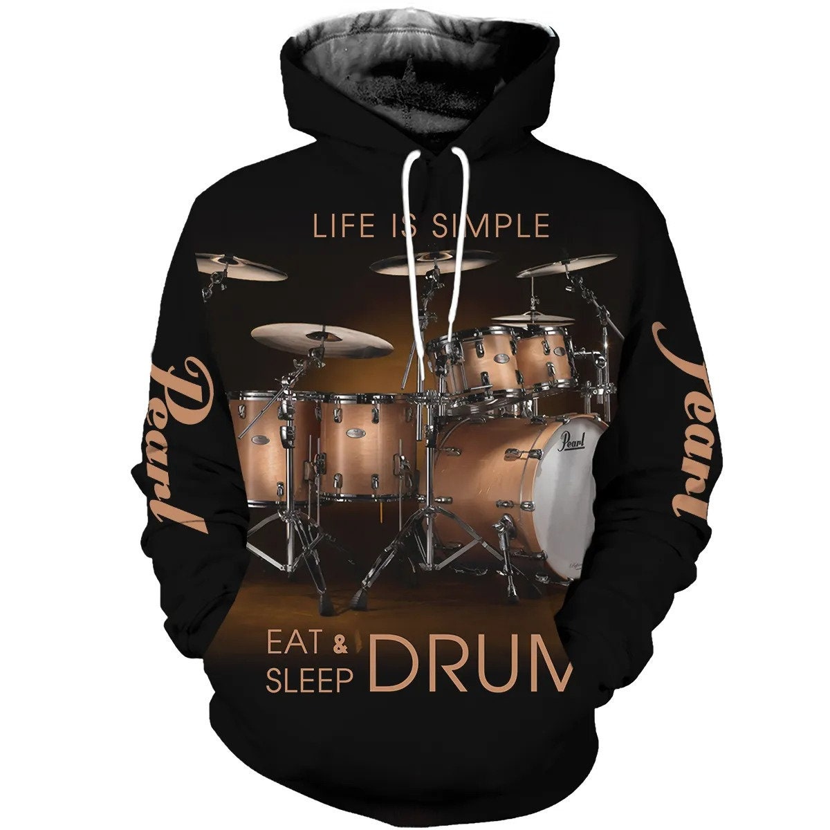 Drums AOP Unisex Hoodie