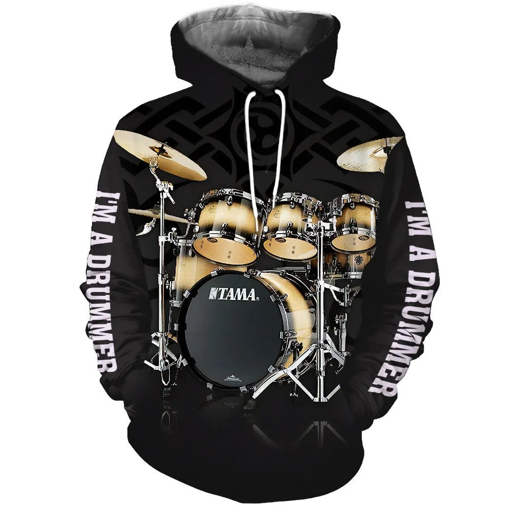 Drums Gift AOP Unisex Hoodie