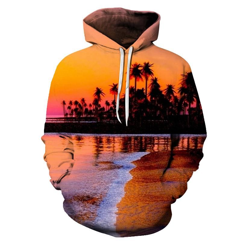 Dusk At Hawaii Beach 3D Hoodie