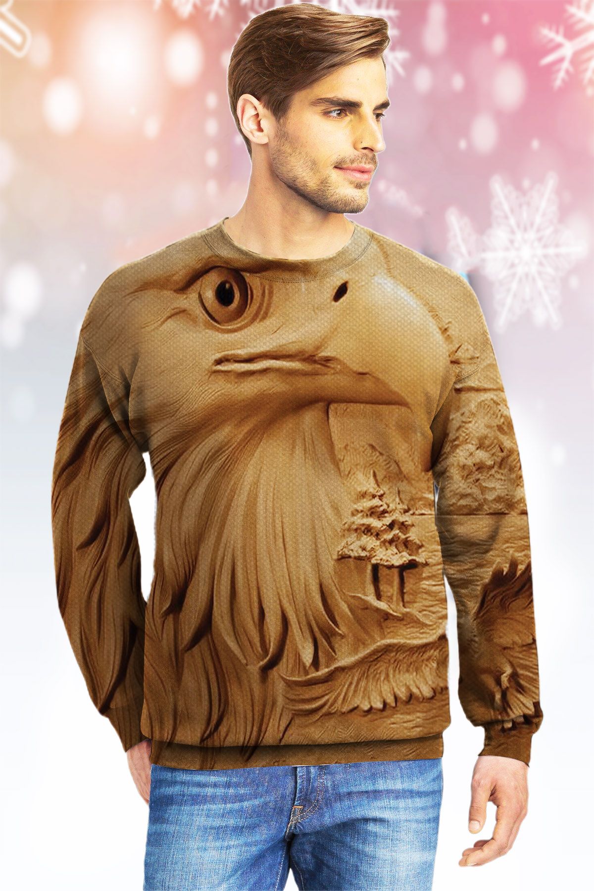 Eagle LTTLJ Ugly Christmas Sweater|Crewneck Sweatshirts For Men & Women|Merry Christmas- Best Christmas Gifts 2023