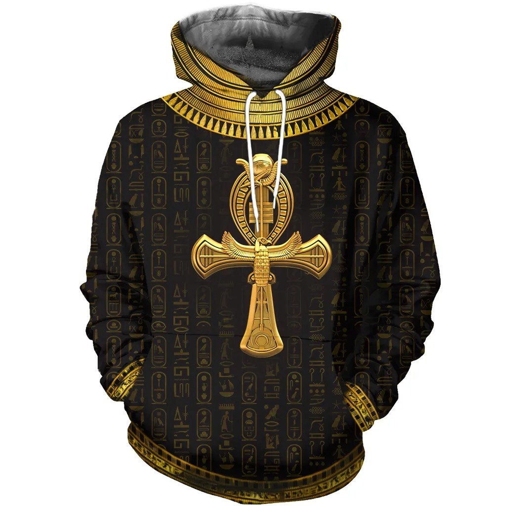 Egyptian Symbol Gold AOP Unisex Hoodie