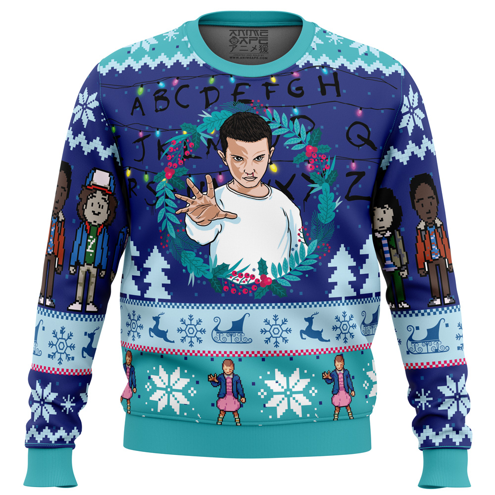 Eleven Stranger Things Ugly Christmas Sweater- Best Christmas Gifts 2023