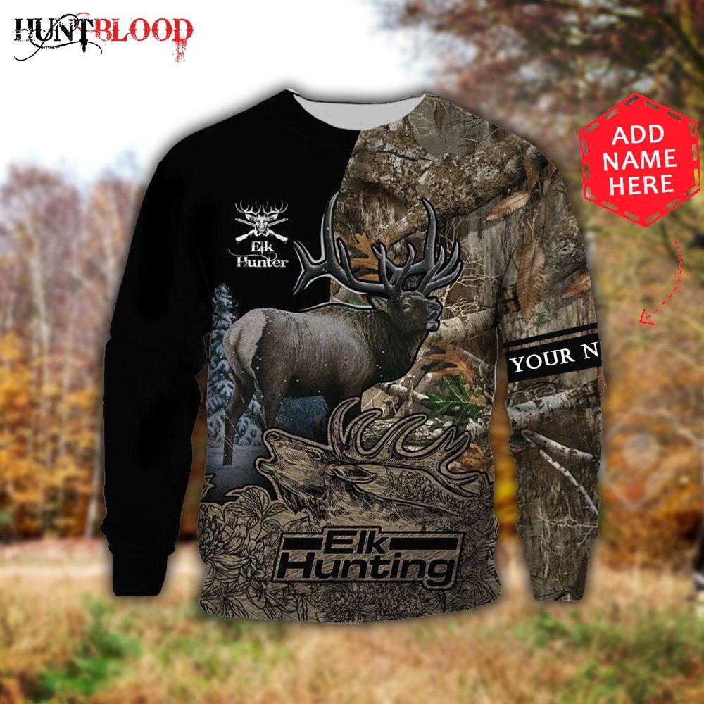 Elk Hunting Lht Nvtj Personalized Name Sweatshirt – Best Christmas Gifts 2023