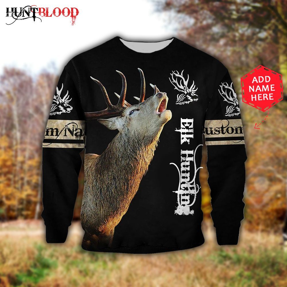 Elk Hunting Lht Nvtj Personalized Name Sweatshirt – Best Christmas Gifts 2023