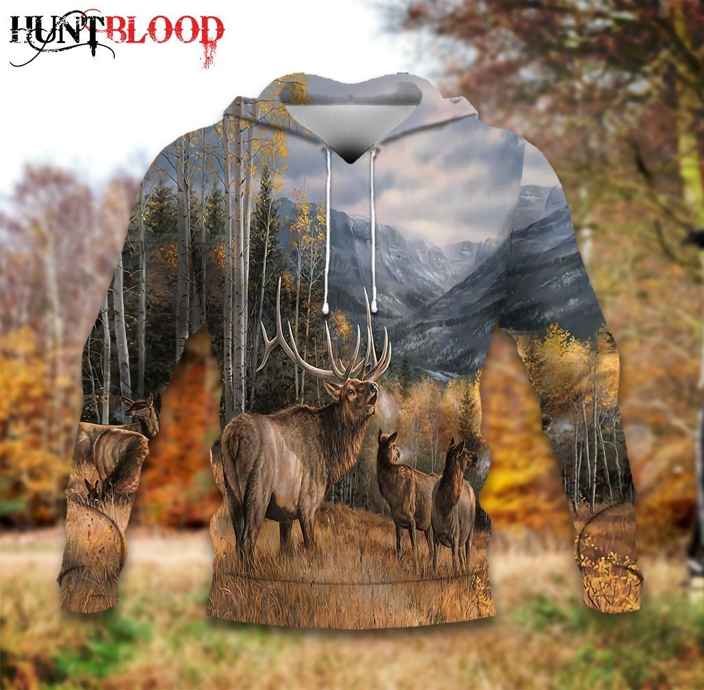 Elk Hunting Ntd 3D Hoodie