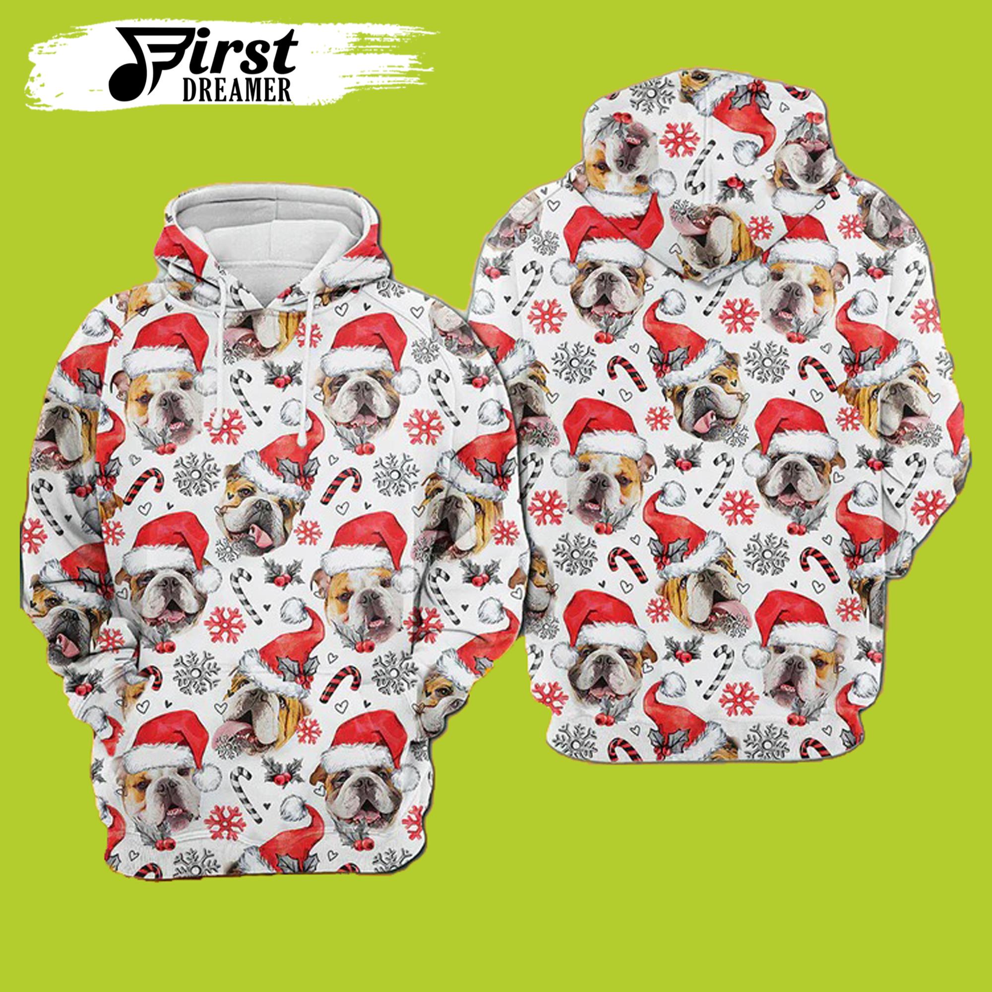 English Bulldog Dog Christmas