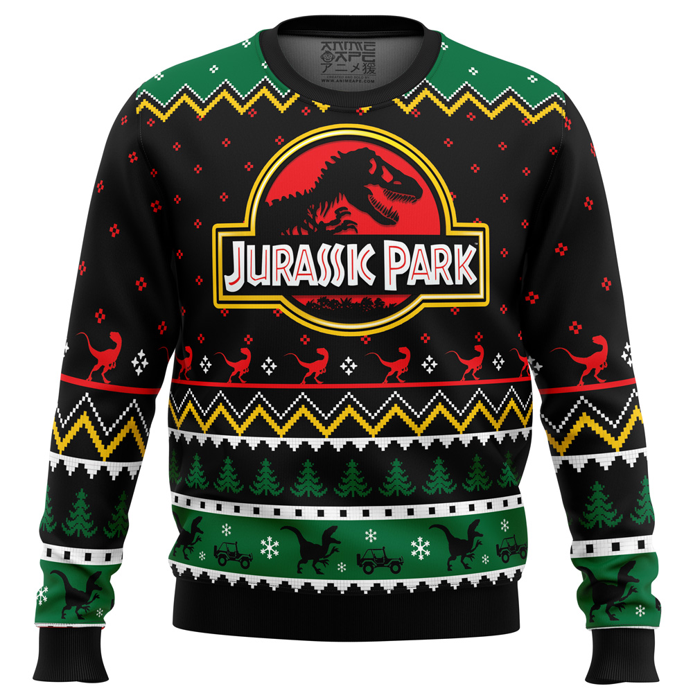 Ethics of Cloning Jurassic Park Ugly Christmas Sweater- Best Christmas Gifts 2023