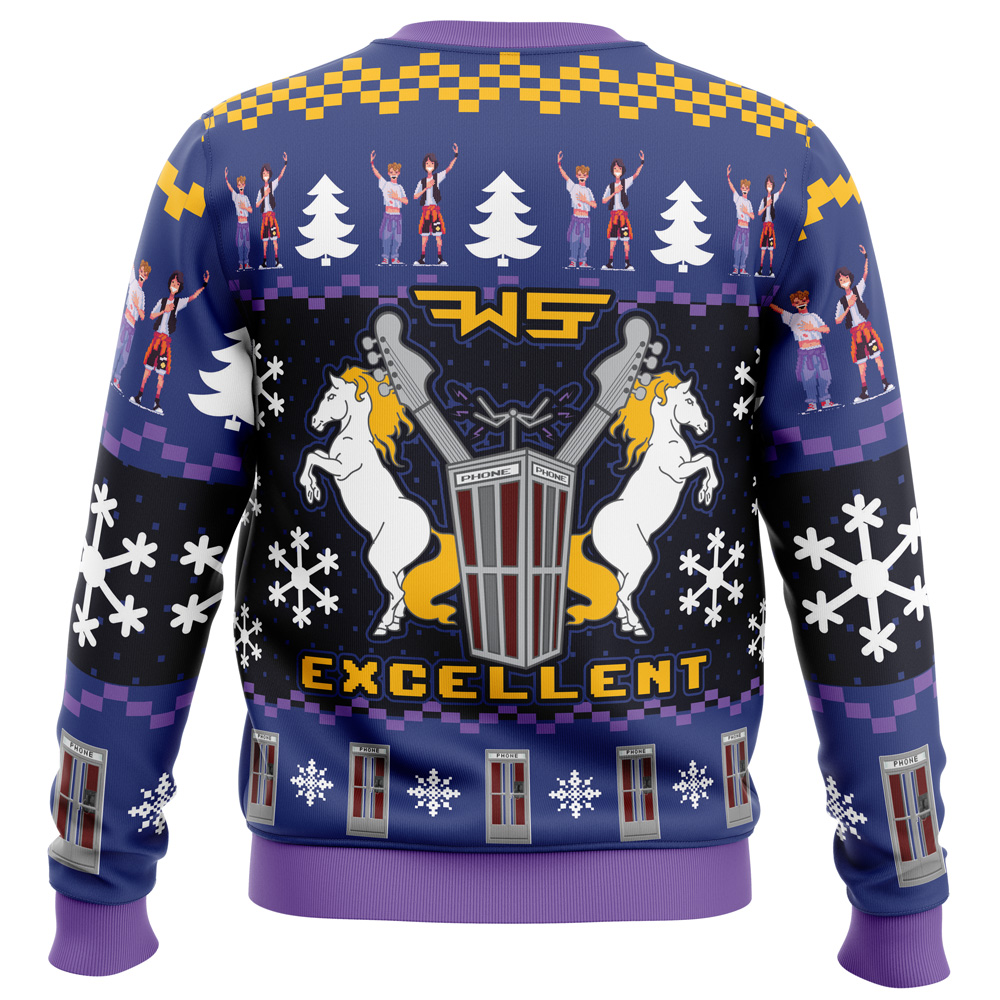 Excellent Bill and Ted Ugly Christmas Sweater- Best Christmas Gifts 2023