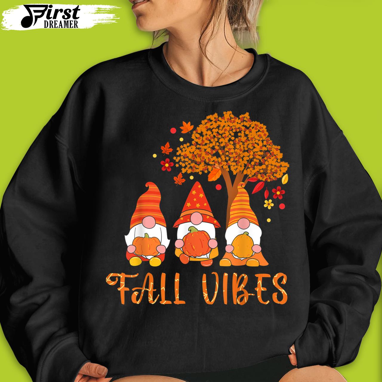 Fall Vibes Autumn Season Gromes Thanksgiving Pumpkin Funny Thanksgiving T-Shirt