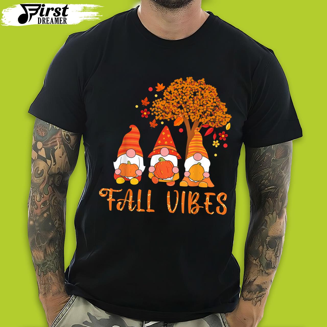 Fall Vibes Autumn Season Gromes Thanksgiving Pumpkin Funny Thanksgiving T-Shirt