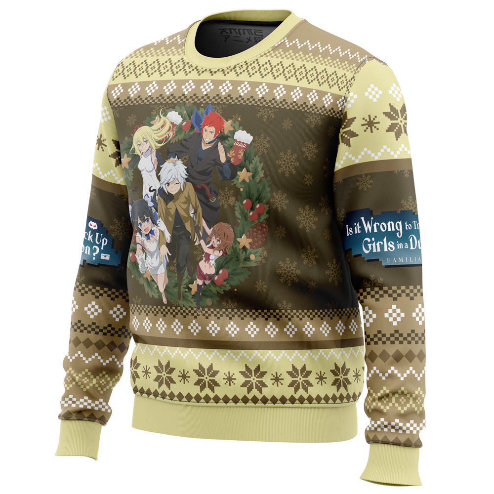 Familia Myth DanMachi Ugly Christmas Sweater- Best Christmas Gifts 2023