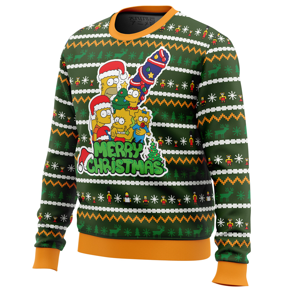 Family Tradition The Simpsons Ugly Christmas Sweater- Best Christmas Gifts 2023