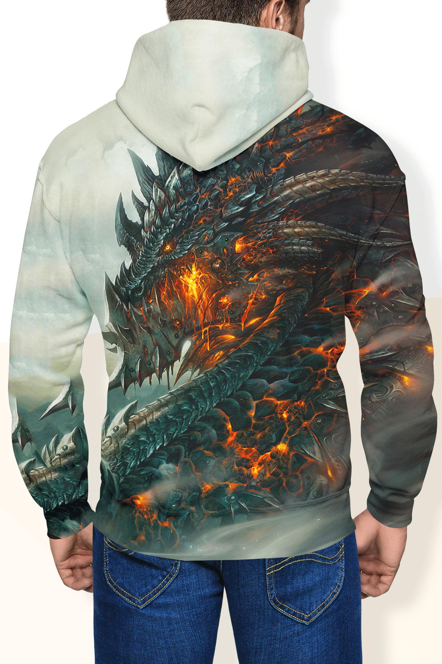 Fire Dragon Amazing Unisex 3D Hoodie