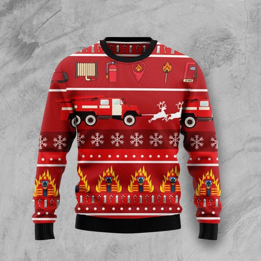 Firefighter Ugly Christmas Sweater – Best Christmas Gifts 2023