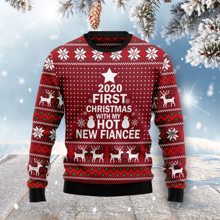 First With My Hot Fiance Ugly Christmas Sweater – Best Christmas Gifts 2023