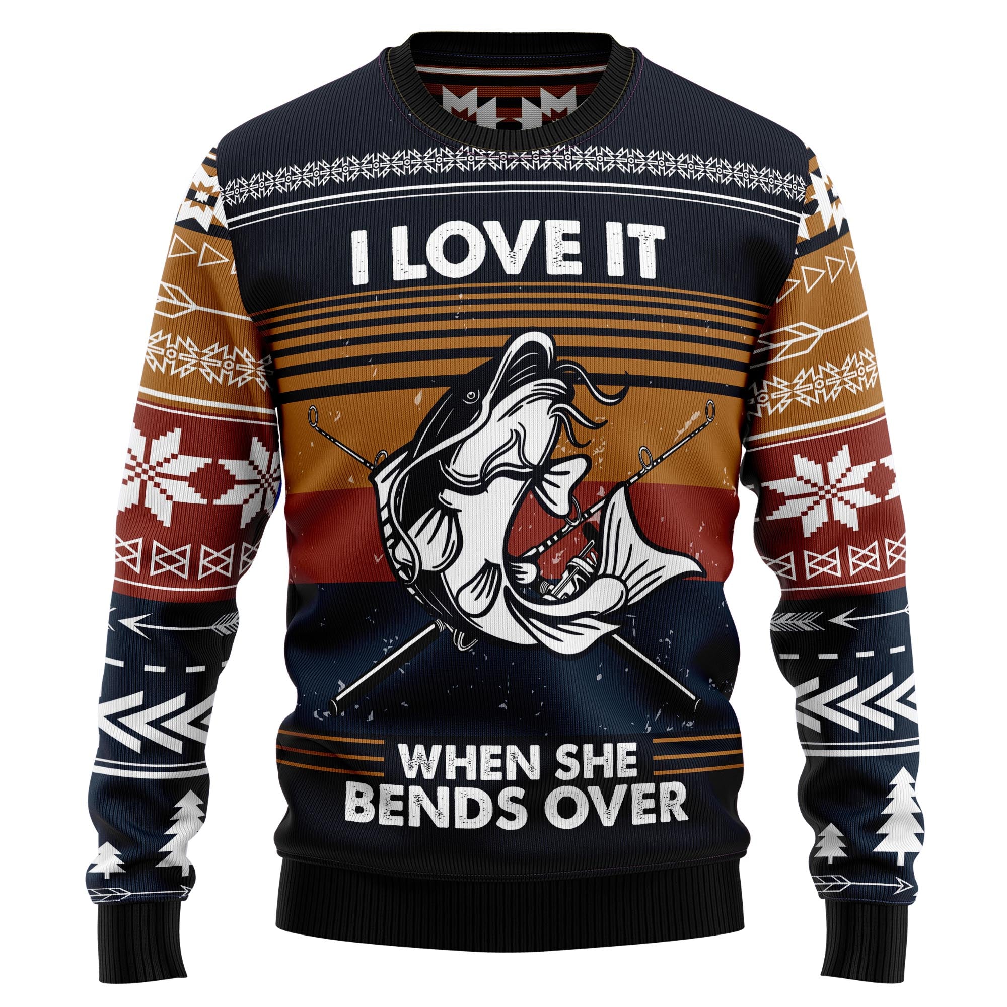 Fishing I Love It T110 Ugly Christmas Sweater- Best Christmas Gifts 2023