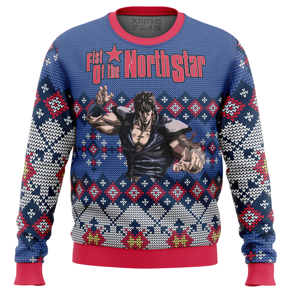 Fist of the North Star Alt Ugly Christmas Sweater- Best Christmas Gifts 2023