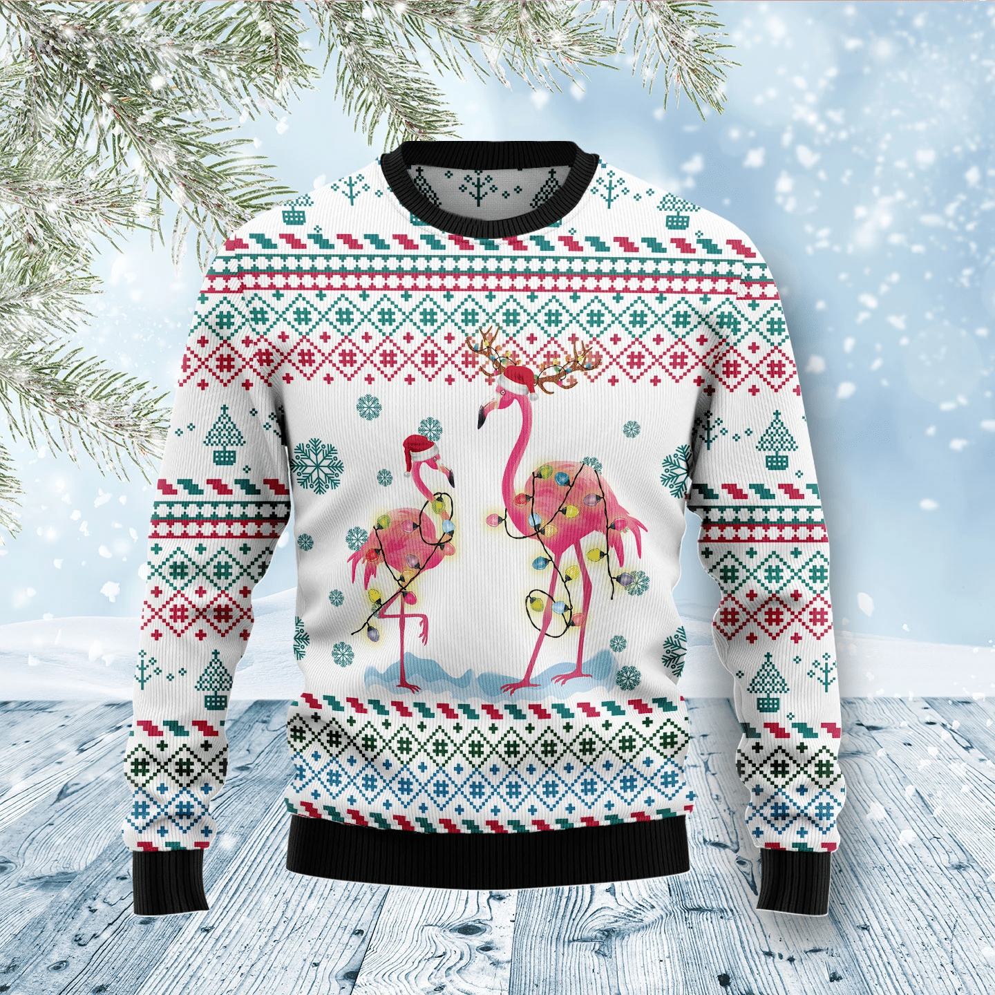 Flamingo Christmas Reunion Christmas Ugly Christmas Sweater- Best Christmas Gifts 2023