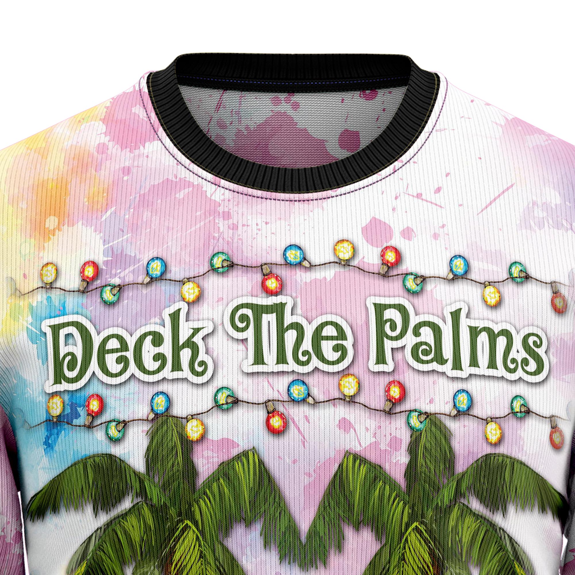 Flamingo Deck The Palms T1011 Ugly Christmas Sweater- Best Christmas Gifts 2023