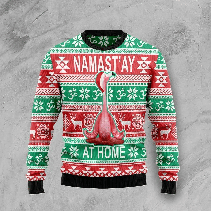 Flamingo Yoga Ugly Christmas Sweater – Best Christmas Gifts 2023