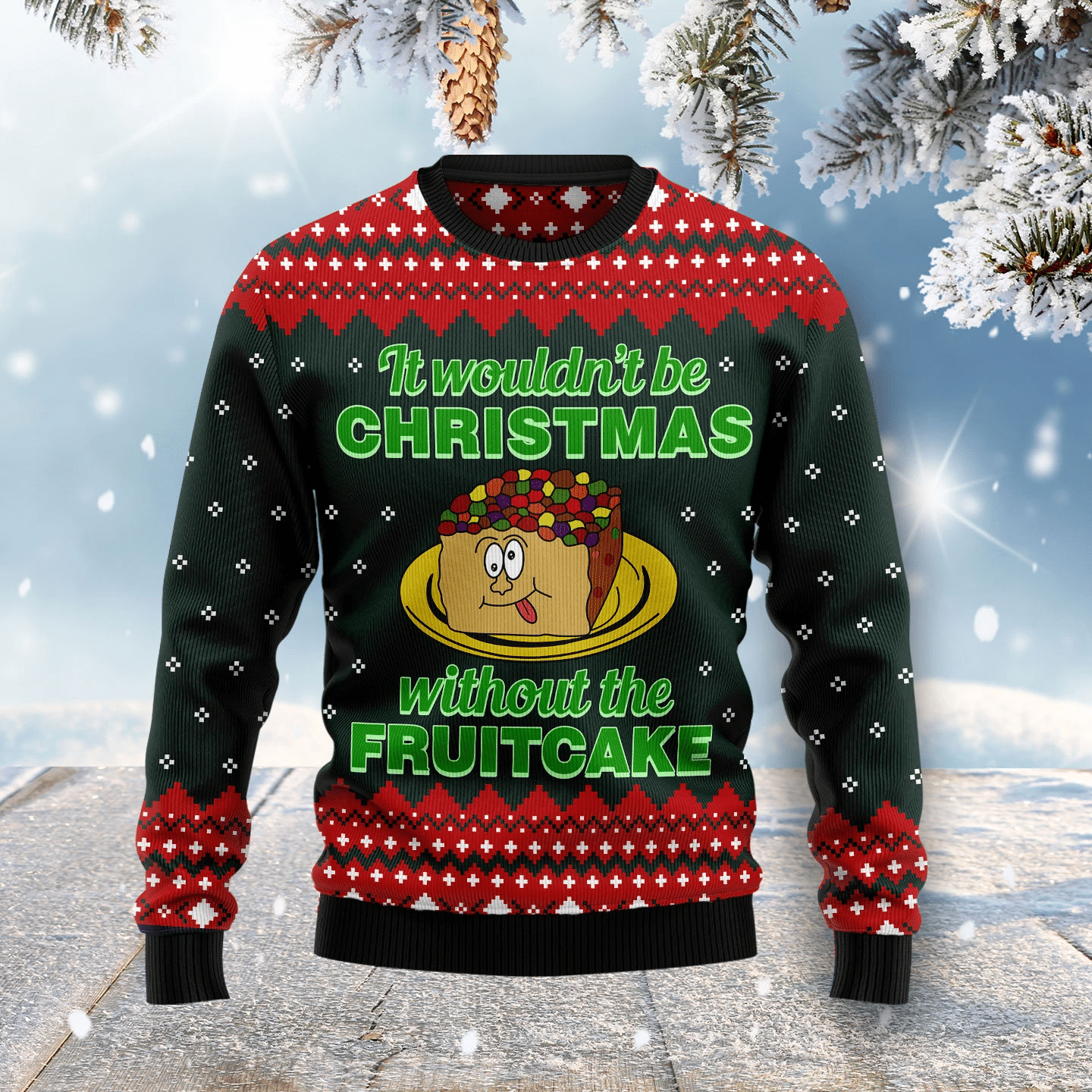 Food Cake Christmas Ugly Christmas Sweater- Best Christmas Gifts 2023