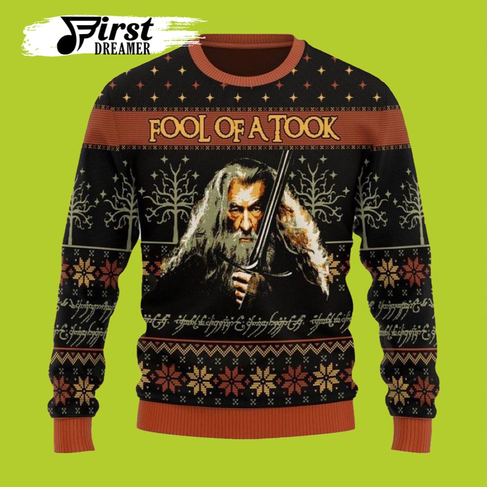 Fool Of A Took Lord Of The Rings Ugly Christmas Sweater- Best Christmas Gifts 2023