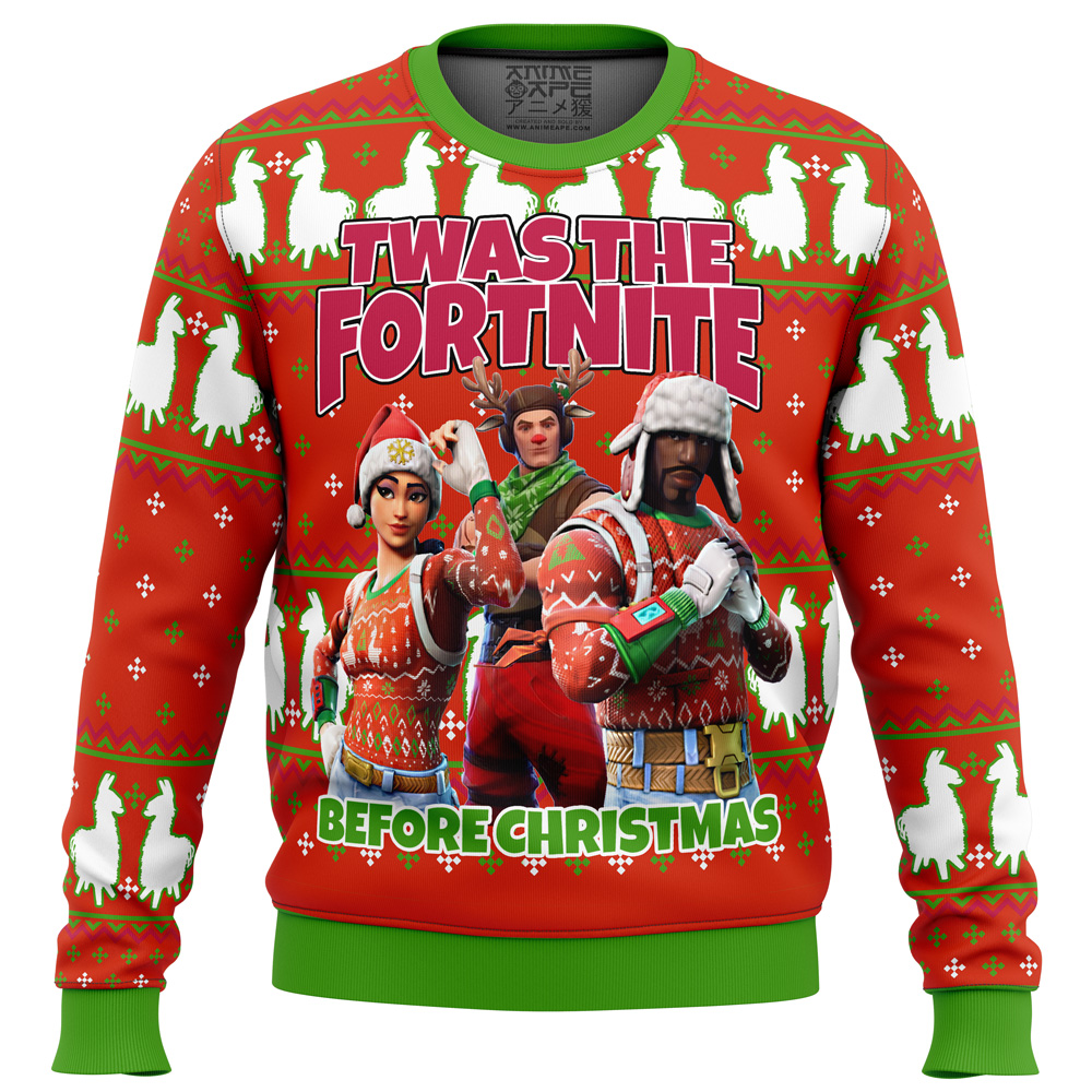 Fortnite Twas Night Ugly Christmas Sweater- Best Christmas Gifts 2023