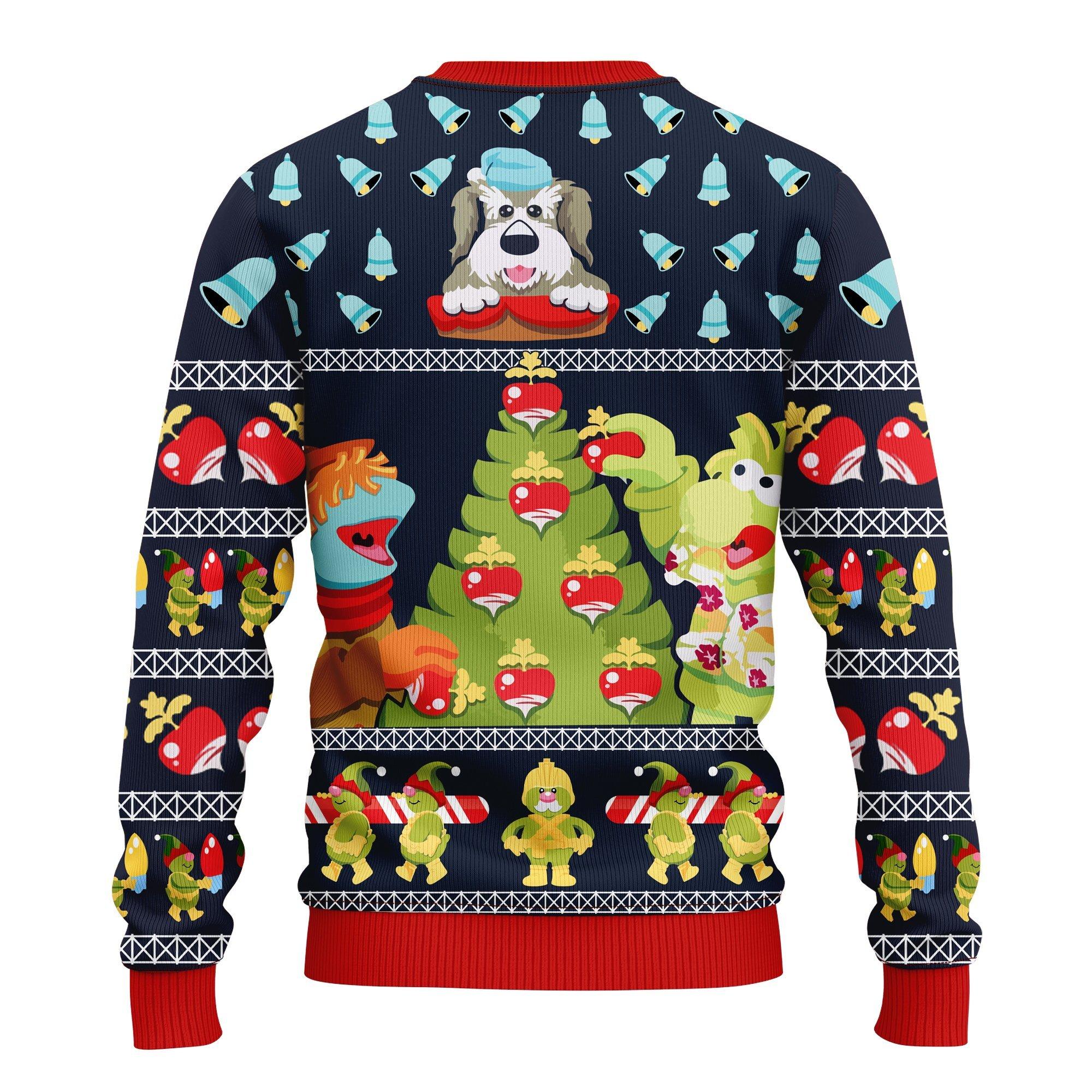 Fraggle Rock Sublimated Adult Ugly Christmas Sweater 289- Best Christmas Gifts 2023