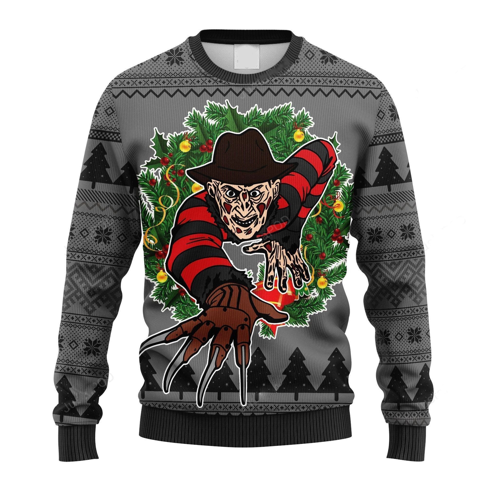 Freddy Krueger Ugly Sweater, Freddy Krueger Sweater- Best Christmas Gifts 2023