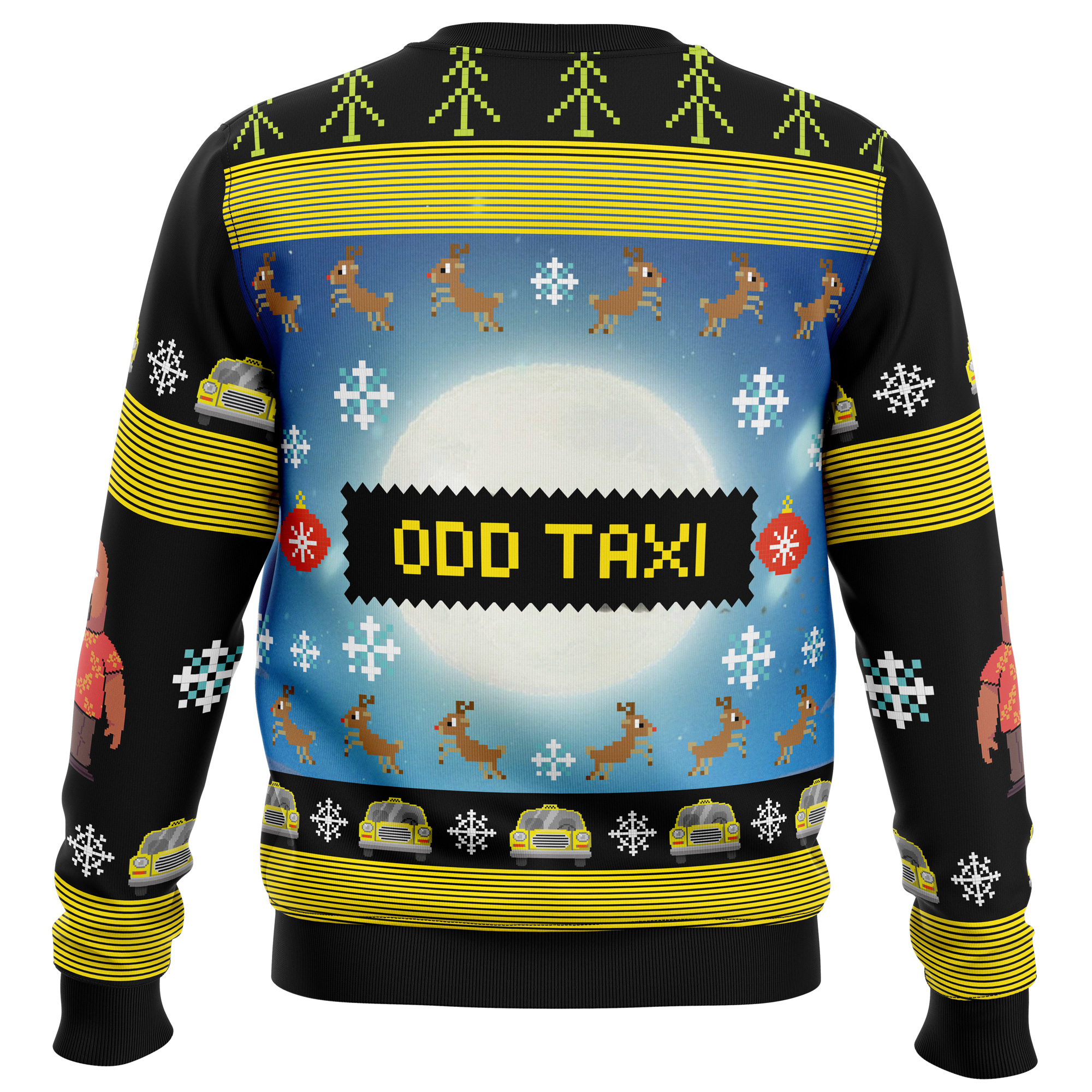 Full Moon Odd Taxi Ugly Christmas Sweater- Best Christmas Gifts 2023