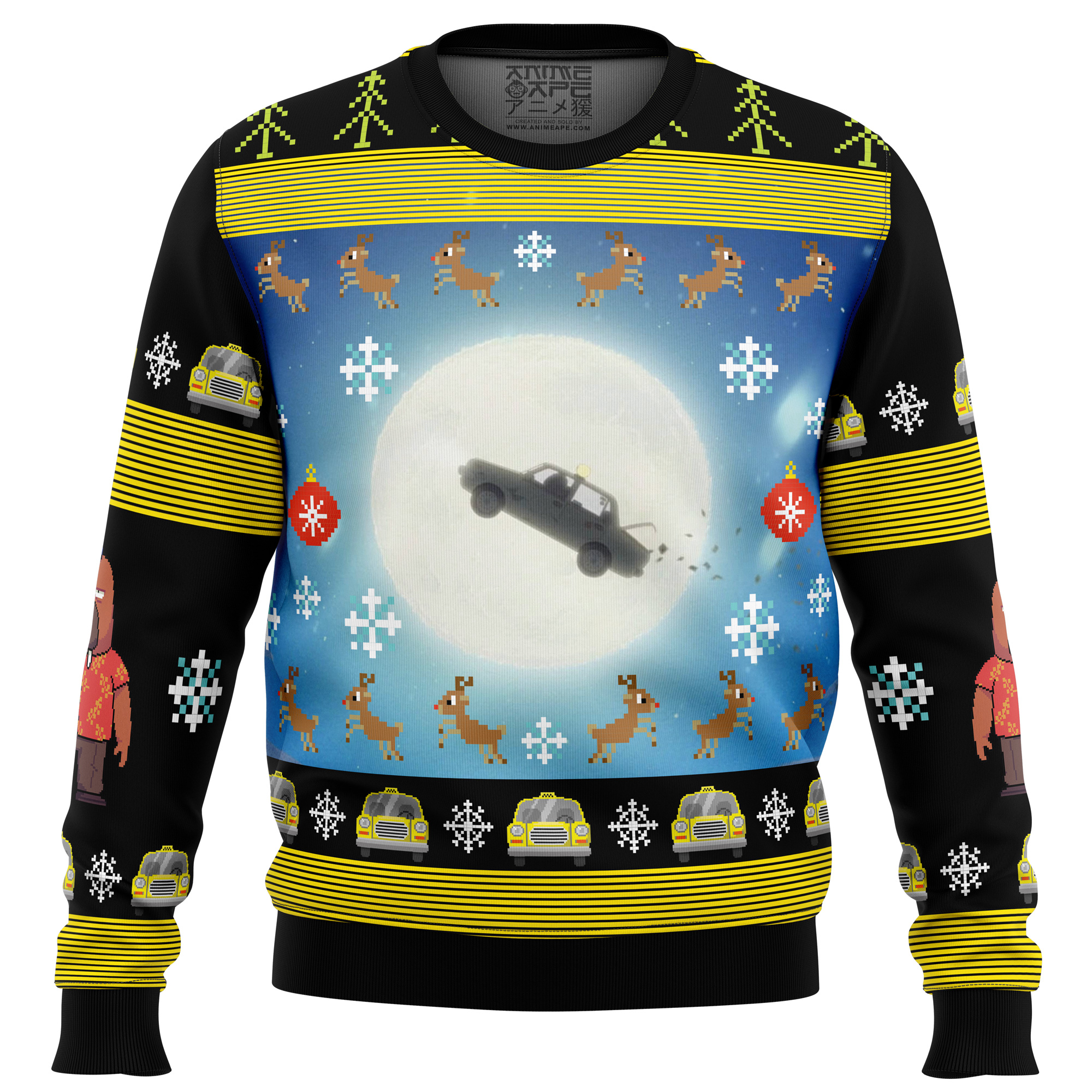 Full Moon Odd Taxi Ugly Christmas Sweater- Best Christmas Gifts 2023