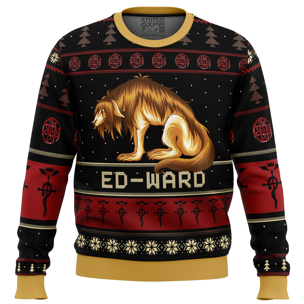 Fullmetal Alchemist Chimera Nina Tucker Ed-ward Ugly Christmas Sweater- Best Christmas Gifts 2023