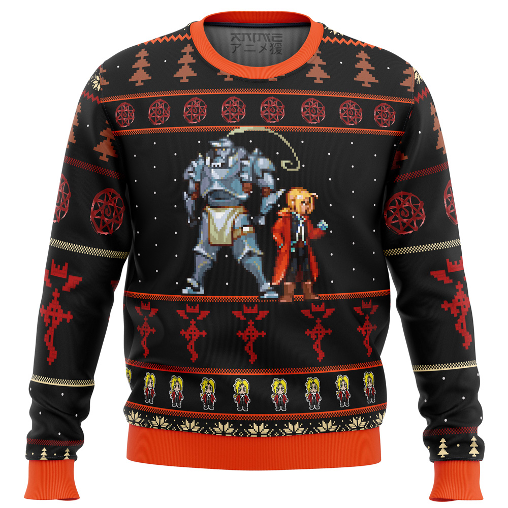 Fullmetal Alchemist Elrics Sprites Ugly Christmas Sweater- Best Christmas Gifts 2023