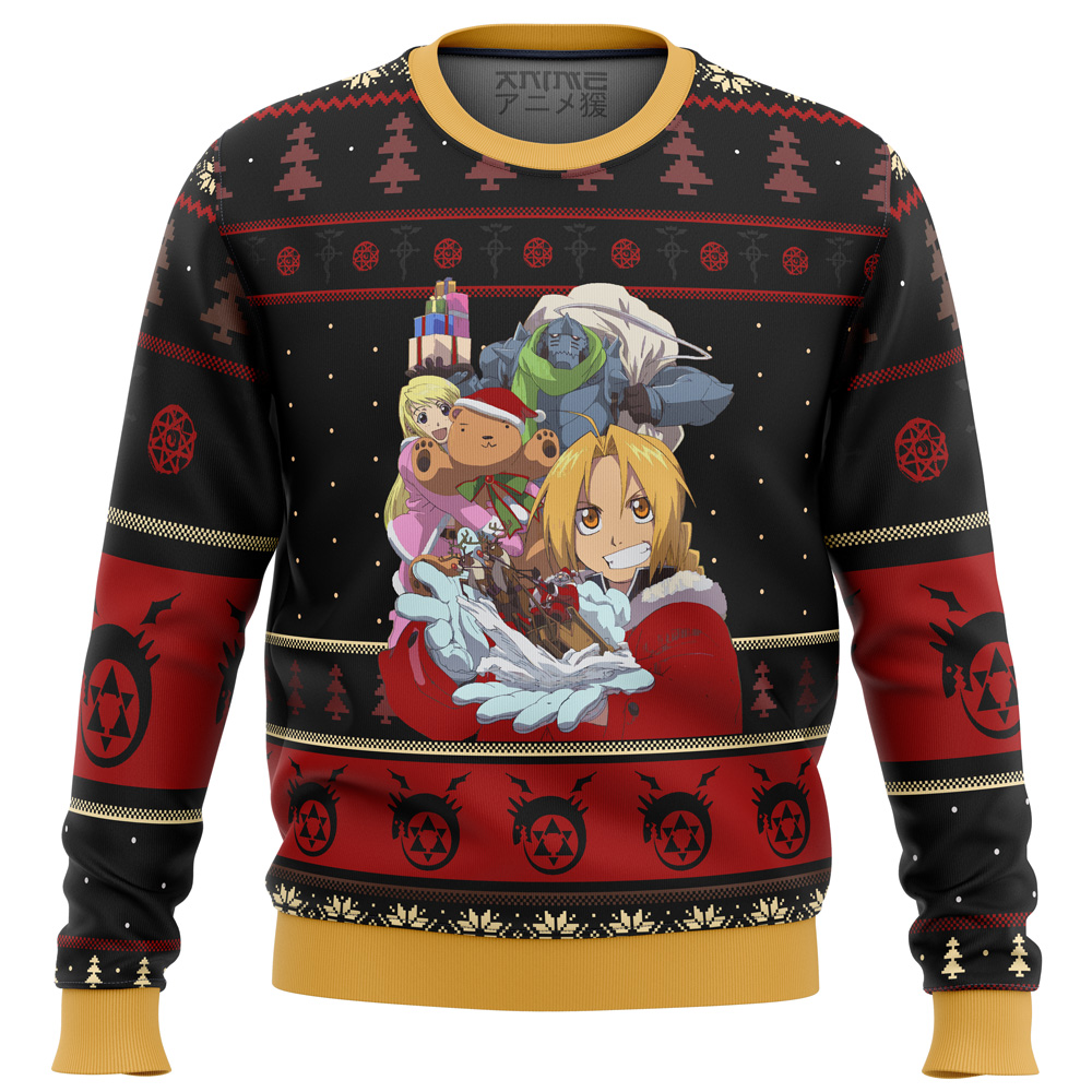 Fullmetal Alchemist Holidays Ugly Christmas Sweater- Best Christmas Gifts 2023