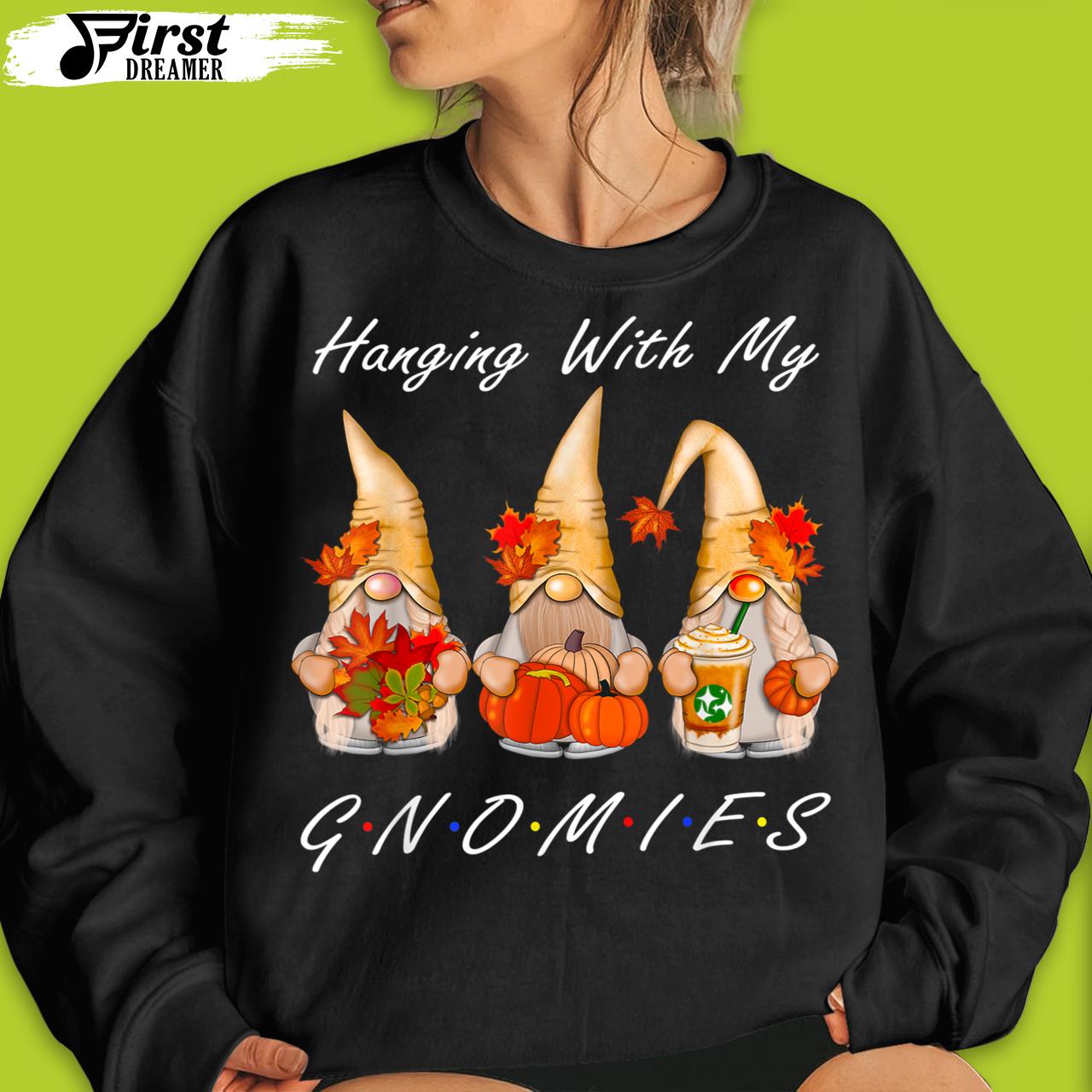 Funny Thanksgiving Shirts For Women Gnome Gnomies Lover