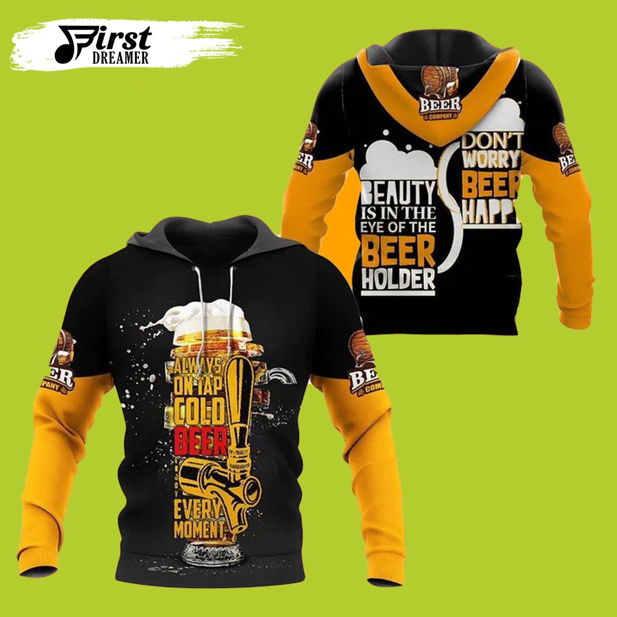 Funny Beer So Delicous 3D Beer Hoodies