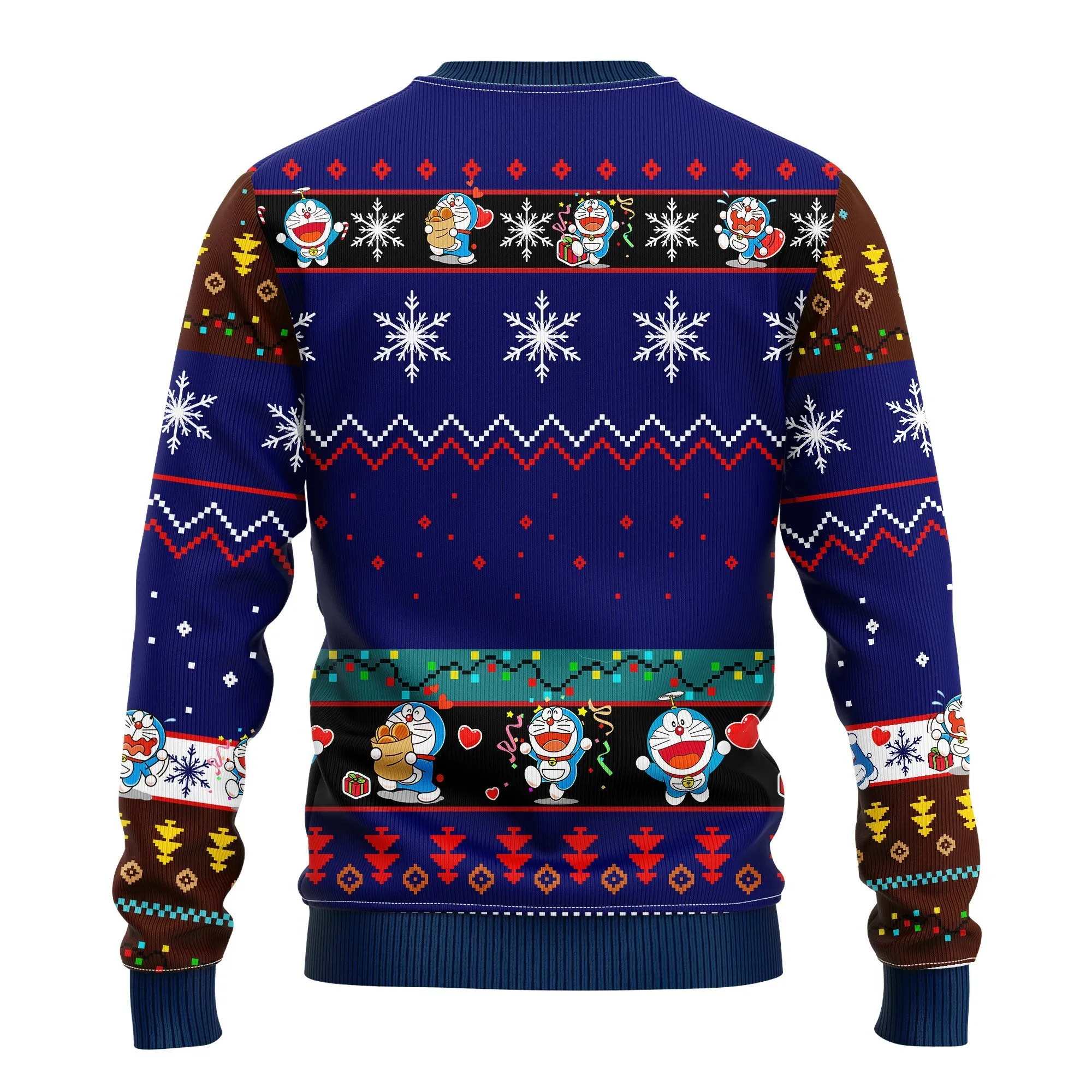 Funny Doreamon Xmas Ugly Christmas Sweater 307- Best Christmas Gifts 2023