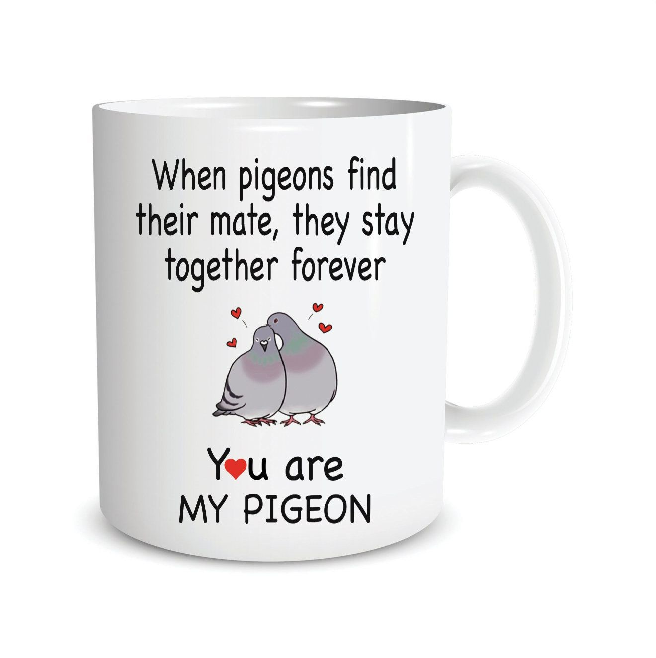 Funny Pigeon Mug Gift For Her Or Him Valentines Day