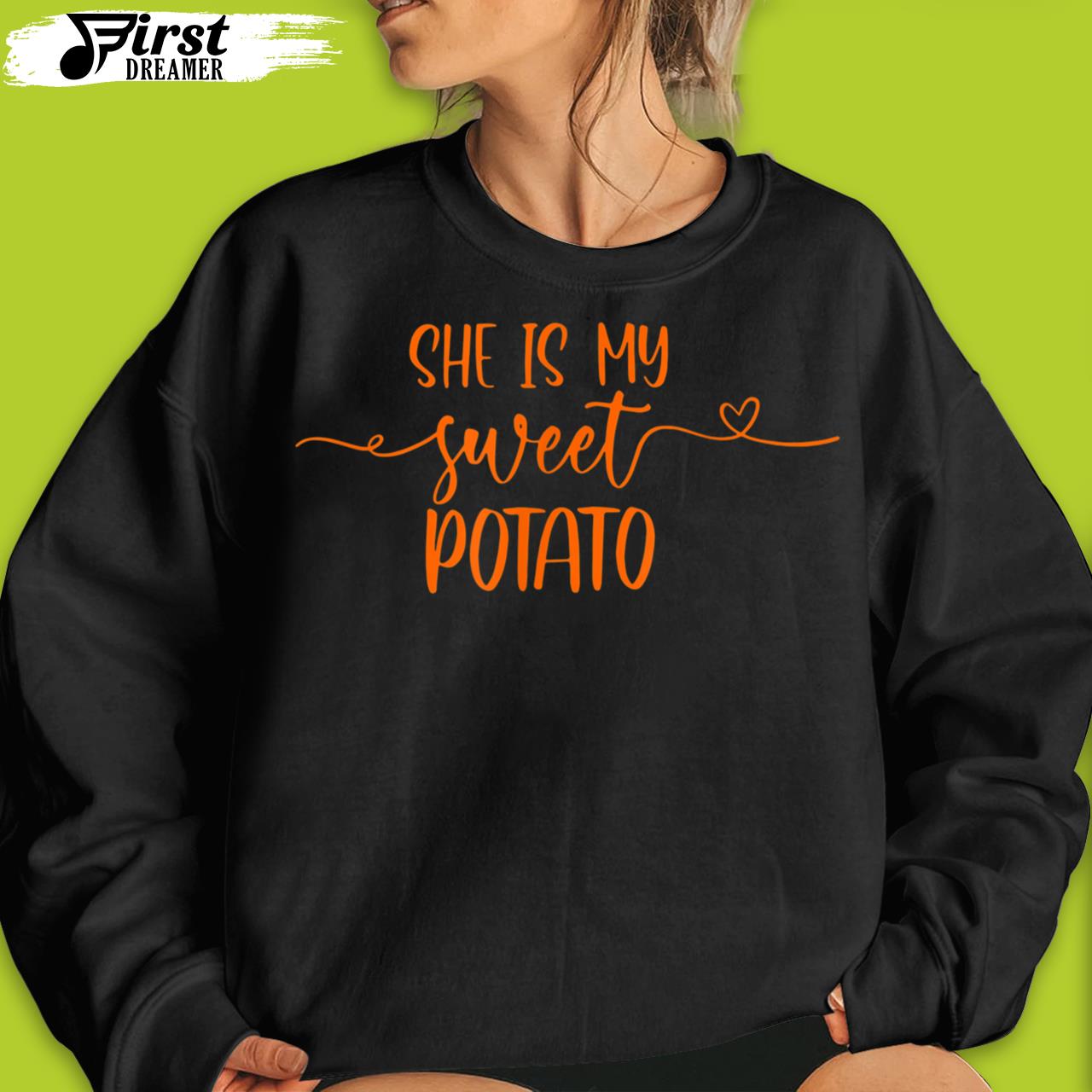 Funny Thanksgiving T-Shirt Matching Couples She_s My Sweet Potato I Yam