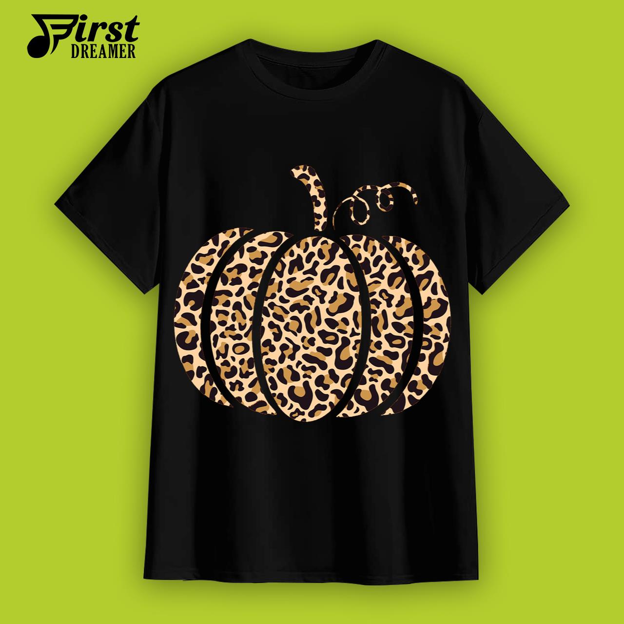 Funny Thanksgiving Shirts Leopard Pumpkin