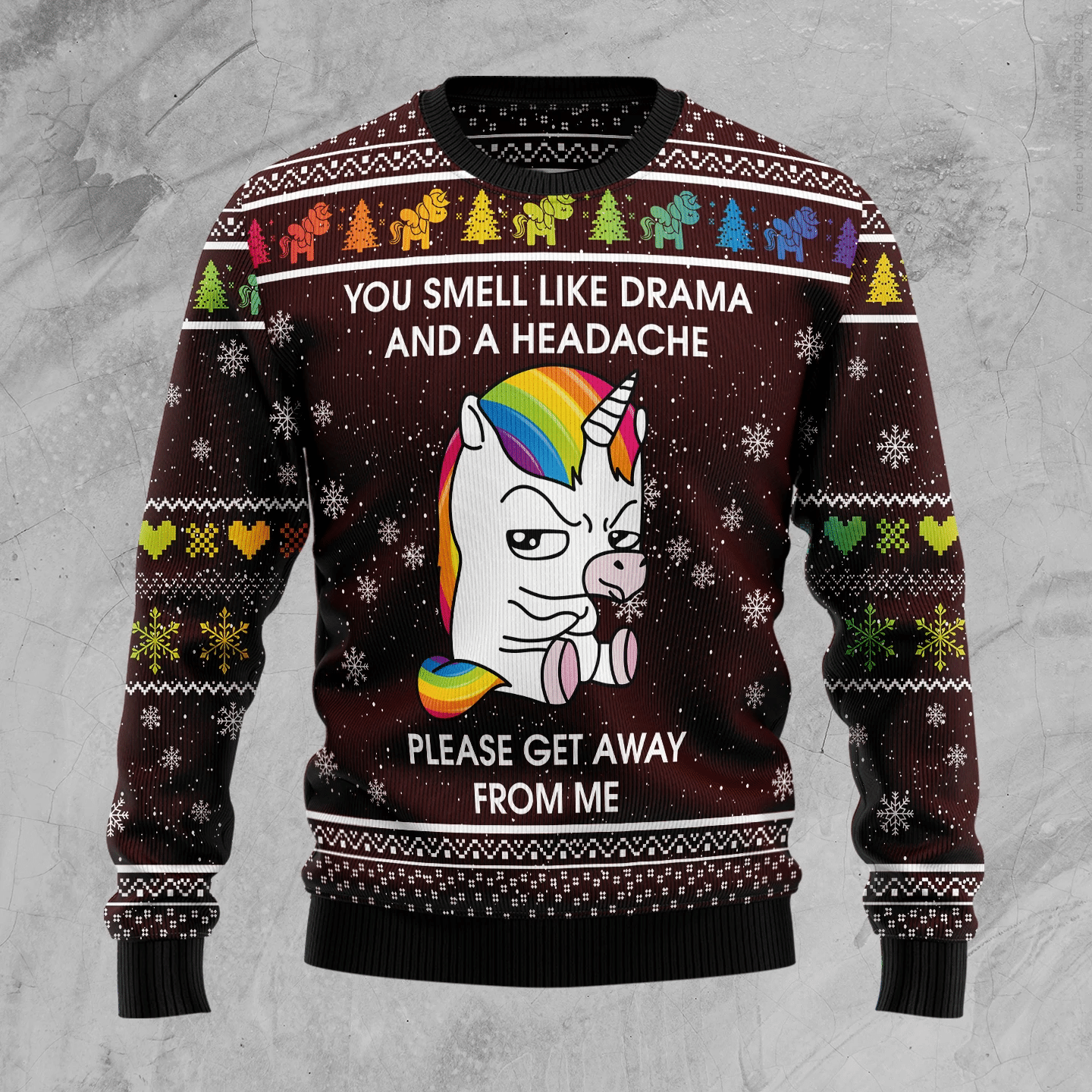 Funny Unicorn Christmas Ugly Christmas Sweater- Best Christmas Gifts 2023