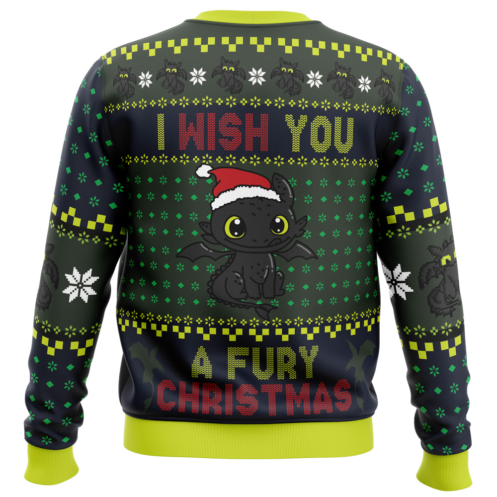 Fury Christmas Toothless Ugly Christmas Sweater- Best Christmas Gifts 2023