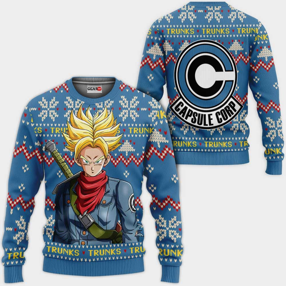 Future Trunks Ugly Christmas Sweater Anime Dragon Ball Xmas- Best Christmas Gifts 2023