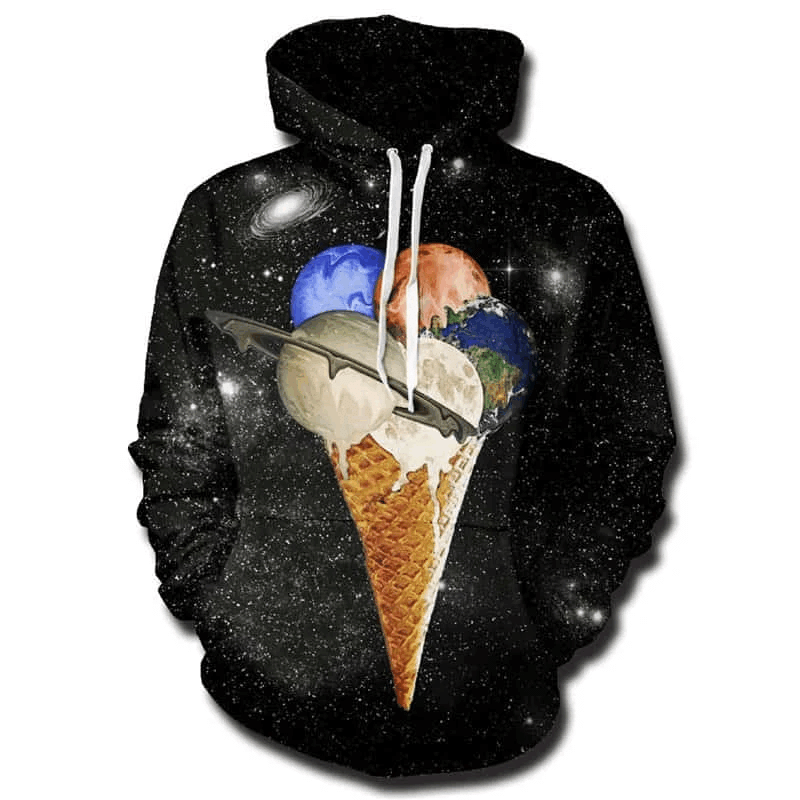 Galaxy Ice Cream Unisex 3D Hoodie