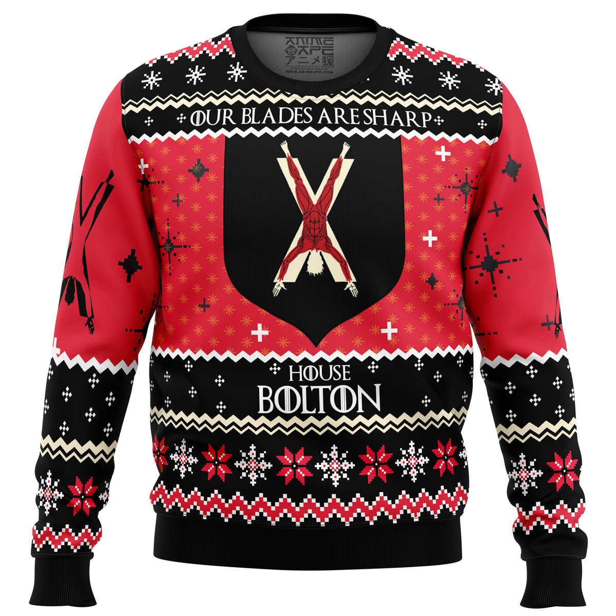 Game of Thrones House Bolton Ugly Christmas Sweater- Best Christmas Gifts 2023